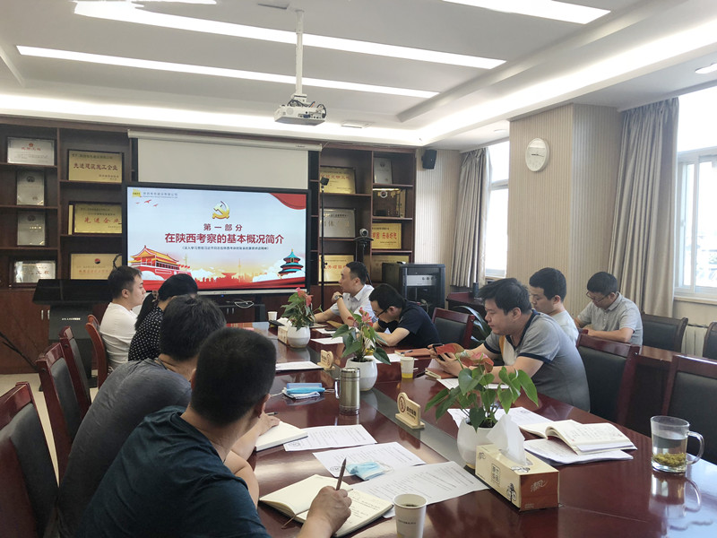 “奮力譜寫新時(shí)代、追趕超越新篇章”——公司第四黨支部學(xué)習(xí)貫徹落實(shí)“習(xí)近平總書記來(lái)陜考察重要講話精神”  